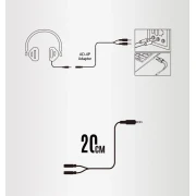 A4Tech 3.5mm 4-pin > 2 х 3.5mm 3-pin