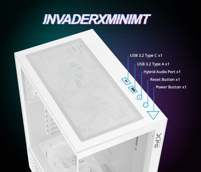 ADATA XPG INVADER X MINI MT White