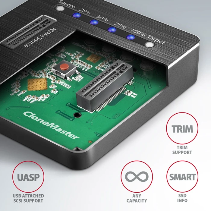 AXAGON ADSA-M2C dual M.2 NVMe dock