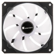 Вентилатор Jonsbo LF-120 PWM, ARGB, 120x120x25, Черен