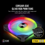 Corsair iCUE QL140 RGB 2in1