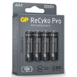 Акумулаторна Батерия GP R6 AA 2100mAh RECYKO + PRO 210AAHCB-EB4 NiMH /до 1500 цикъла/  4 бр. в опаковка GP