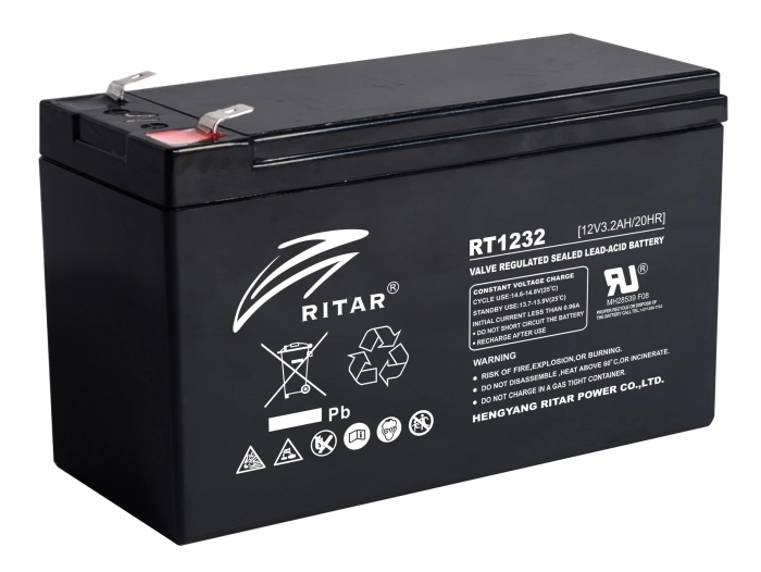 Оловна Батерия RITAR (RT1232)  12V / 3.2 Ah - AGM 134 / 67 / 60 mm 