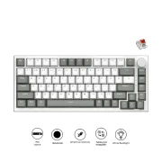 Ajazz AK820 White Light - Red Linear