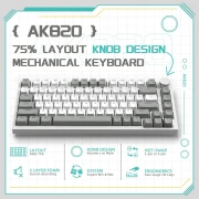 Ajazz AK820 White Light - Red Linear