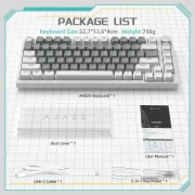 Ajazz AK820 White Light - Yellow Linear