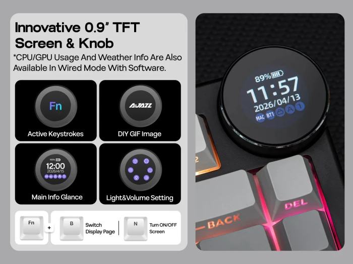 Ajazz Wireless AK820 V2 PRO - Linear
