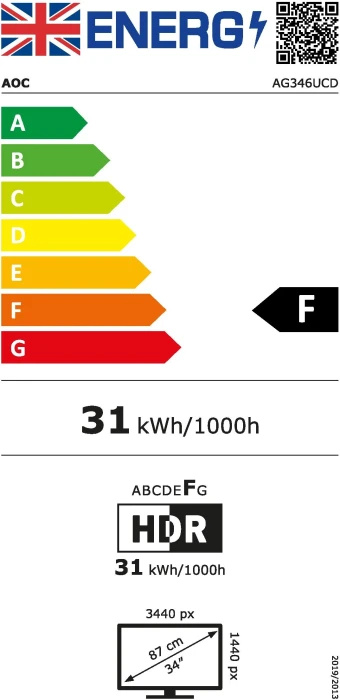 AOC AG346UCD 34" QD-OLED 175Hz