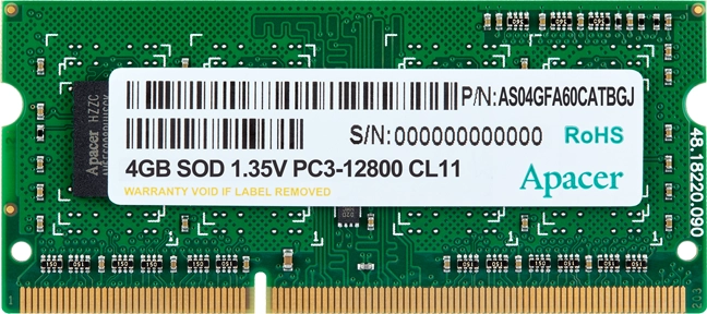 APACER 4GB DDR3L 1600MHz CL11 SO-DIMM