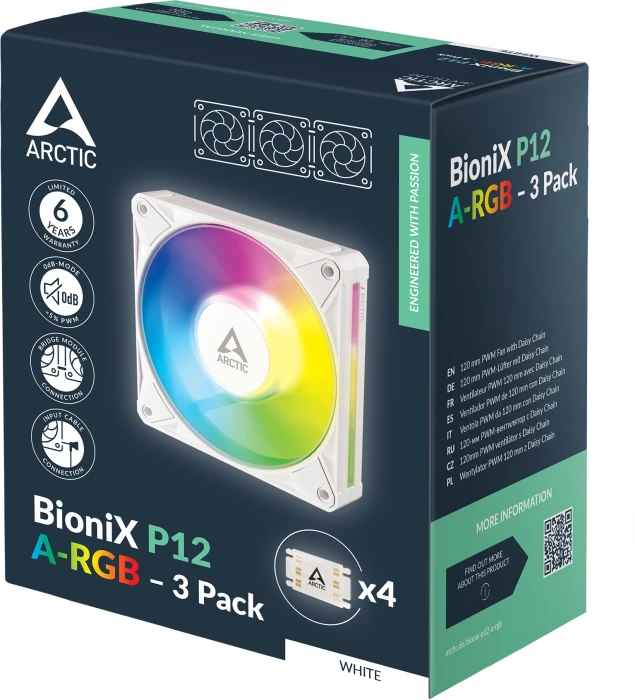 ARCTIC BioniX P12 A-RGB 3in1 - White