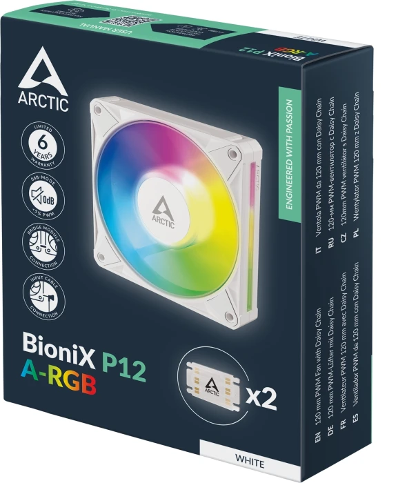 ARCTIC BioniX P12 A-RGB - White