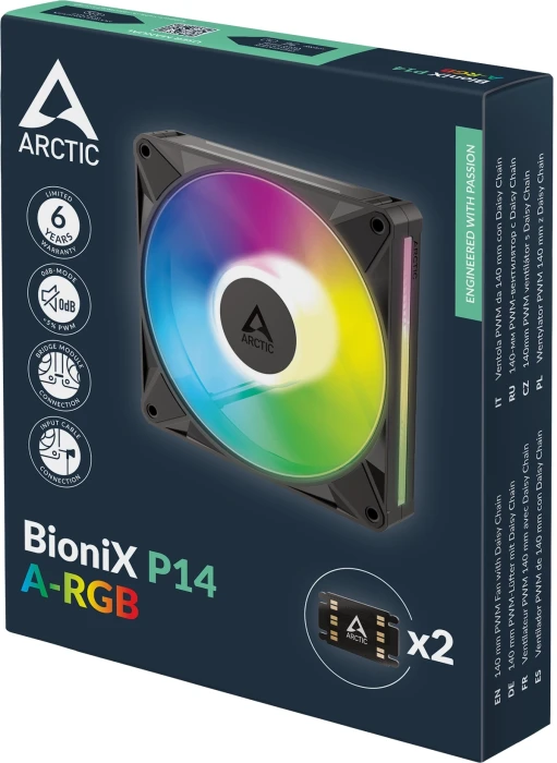 ARCTIC BioniX P14 A-RGB - Black