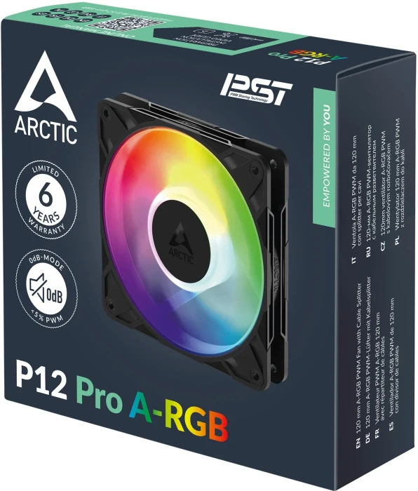 Arctic P12 Pro A-RGB Black