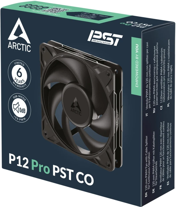 ARCTIC P12 Pro PST CO Black