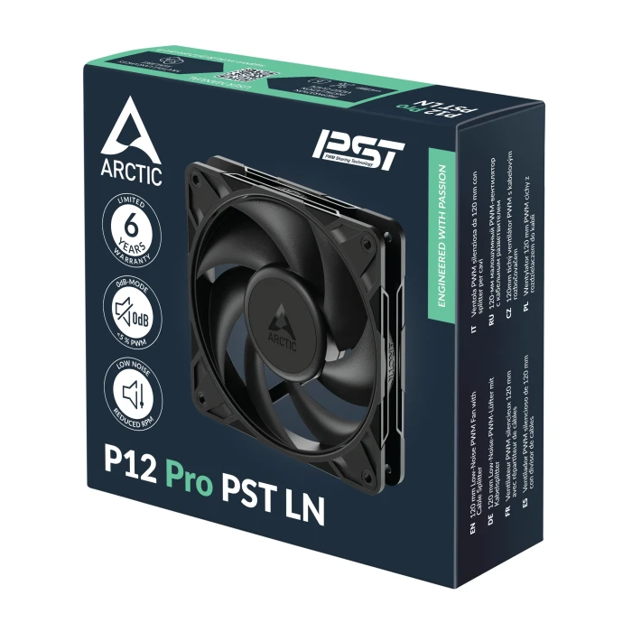 Arctic P12 Pro PST LN - Black