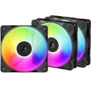 ARCTIC P12 Pro Reverse A-RGB Black 3in1