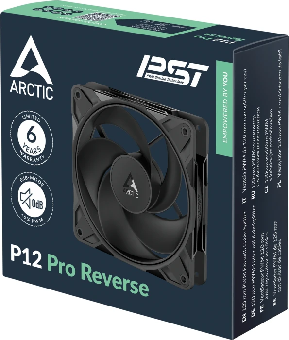 ARCTIC P12 Pro Reverse - Black