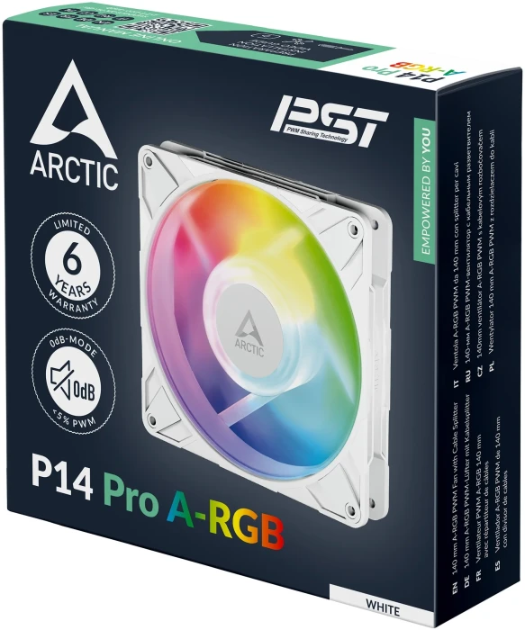 ARCTIC P14 Pro A-RGB White