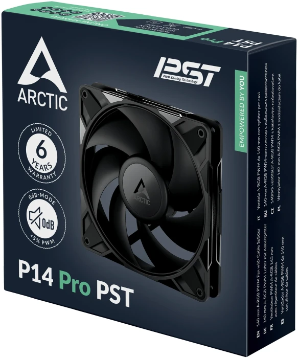 ARCTIC P14 Pro PST Black