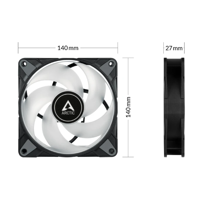 Arctic P14 PWM PST aRGB Black