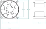 Arctic S4028-15K 40mm 15k Server Fan