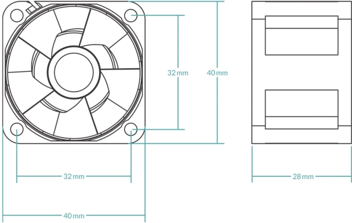 Arctic S4028-15K 40mm 15k Server Fan