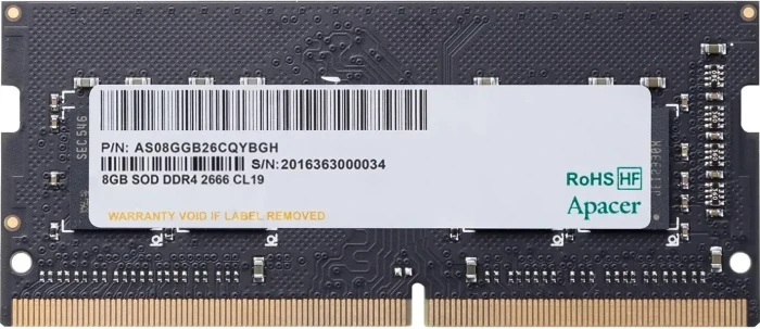 Apacer 8GB DDR4 2666MT/s CL19 SODIMM