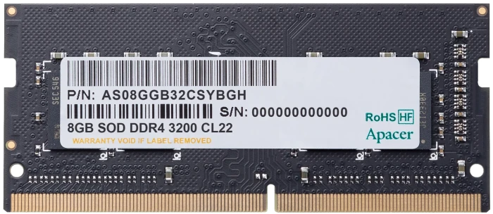 Apacer 8GB DDR4 3200MT/S CL22 SODIMM