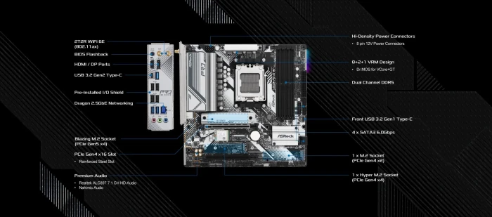ASRock B650M Pro RS WiFi