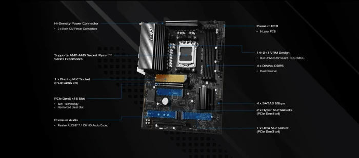 ASRock B850 Pro-A WiFi