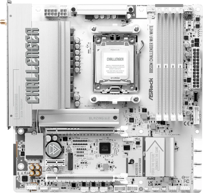 ASRock B850M Challenger WiFi White