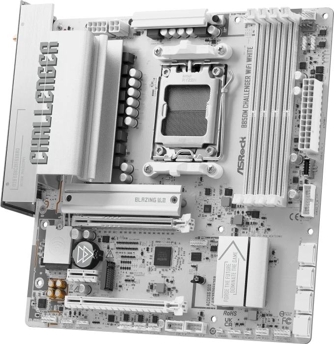 ASRock B850M Challenger WiFi White