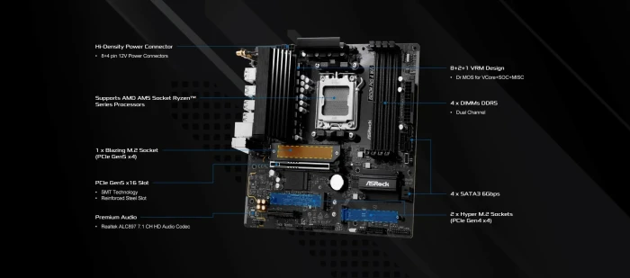 ASRock B850M Pro-A WiFi