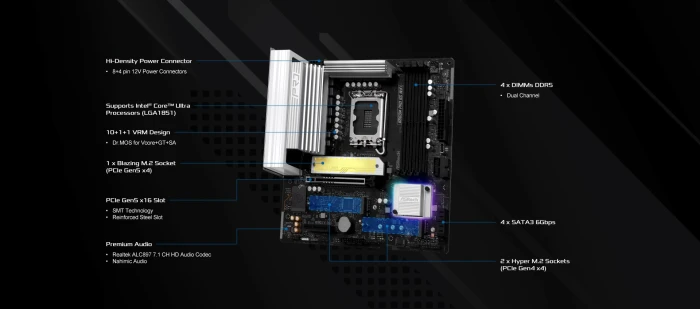 ASRock B860M Pro RS WiFi