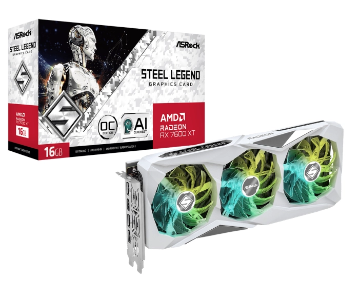 ASRock Radeon RX 7600 XT Steel Legend 16GB OC