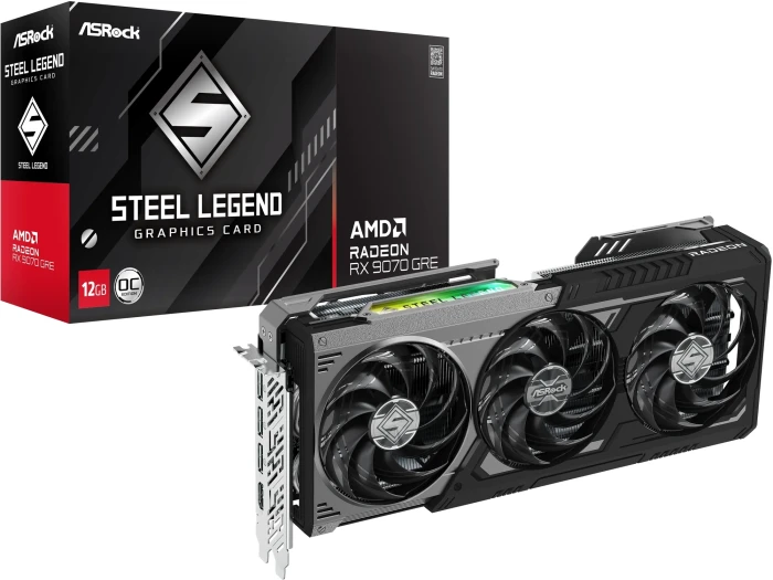 ASRock RX 9070 GRE Steel Legend Dark 12GB OC