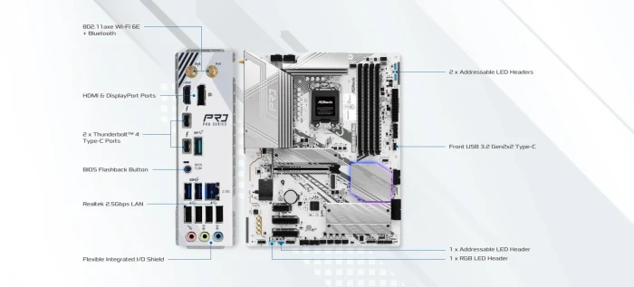ASRock Z890 Pro RS WiFi White