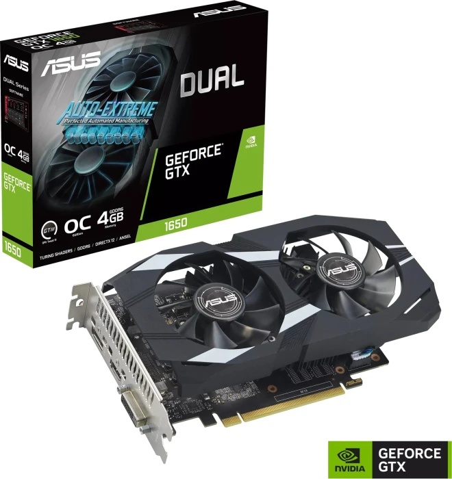 ASUS Dual GTX 1650 OC Edition 4GB GDDR6 EVO
