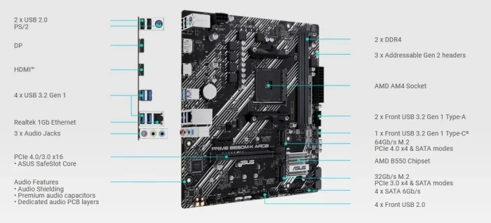 ASUS PRIME B550M-K ARGB