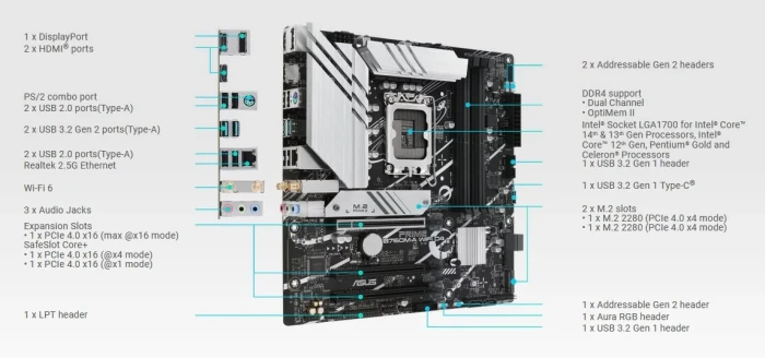 ASUS PRIME B760M-A WIFI D4