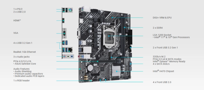 ASUS PRIME H510M-K R2.0