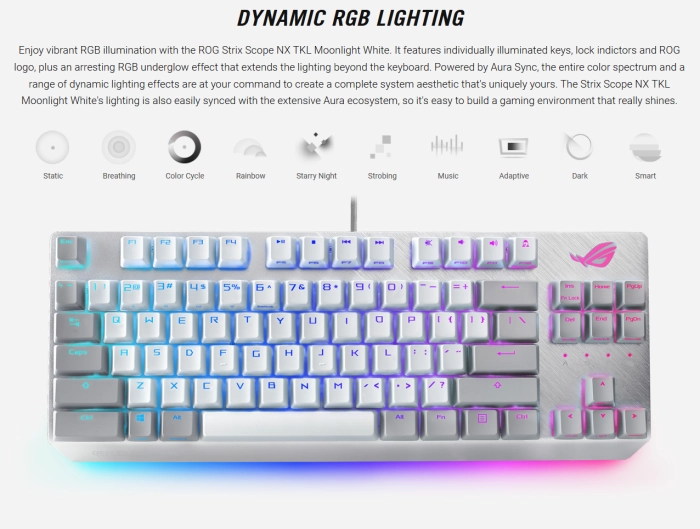 ASUS ROG Strix Scope NX TKL Moonlight White