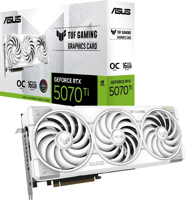 ASUS TUF RTX 5070 Ti 16GB White OC