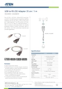 ATEN UC232A1 USB-A > RS-232 - 1.0m