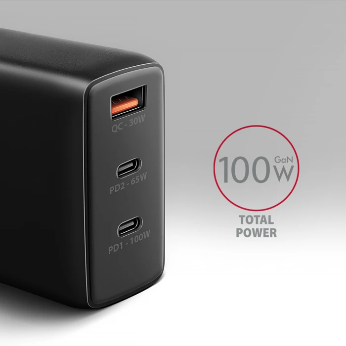 AXAGON ACU-DPQ100 PD3.0 & QC4+ 100W