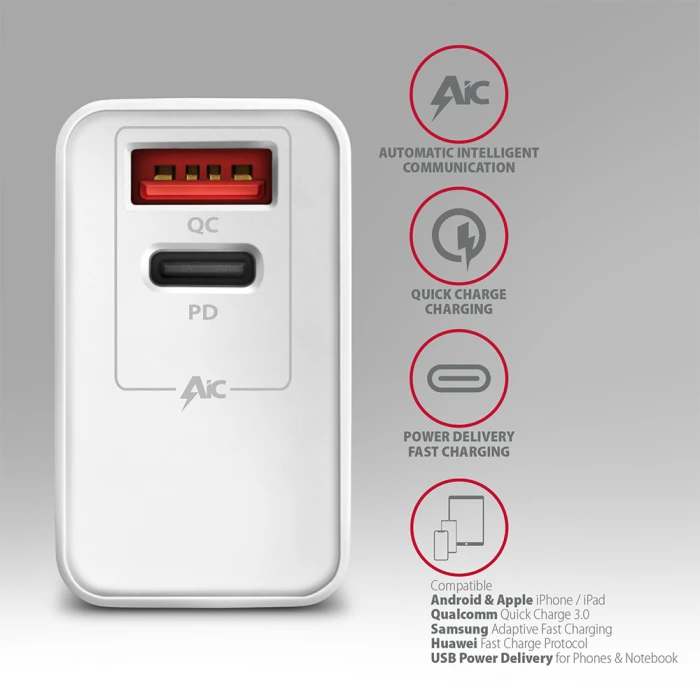AXAGON ACU-PQ22W PD & QC 22W