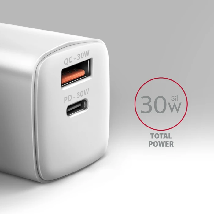 AXAGON ACU-PQ30W PD3.0 & QC4+ 30W
