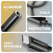 AXAGON ADA-HC USB-C - 3.5mm