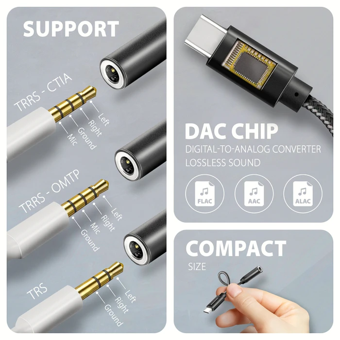AXAGON ADA-HC USB-C - 3.5mm
