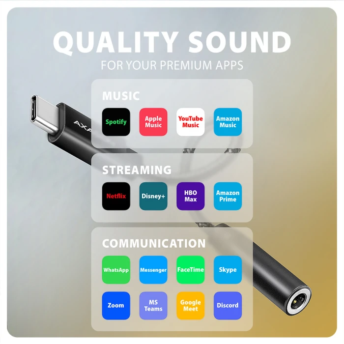 AXAGON ADA-HC USB-C - 3.5mm